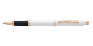 Century® II Pearlescent White Lacquer Rollerball Pen - By Baano