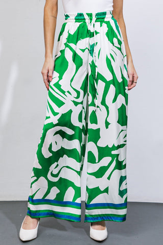 THE KEY TO CHIC WOVEN SATIN PANTS - By Baano