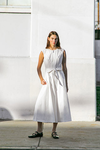 DELICATE DREAMS WOVEN MIDI DRESS - By Baano