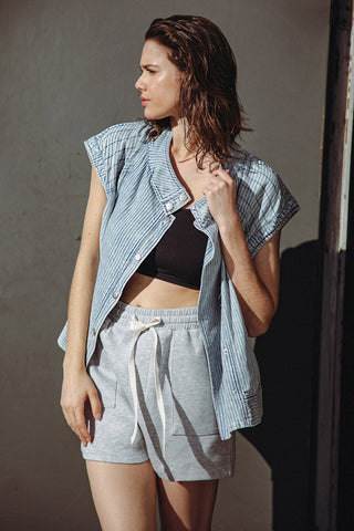 LATE SUMMER NIGHTS DENIM VEST - By Baano