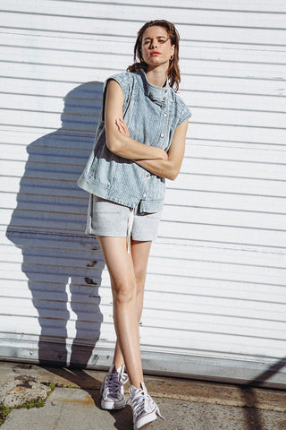 LATE SUMMER NIGHTS DENIM VEST - By Baano