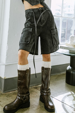 A BETTER DAY DENIM SHORTS - By Baano