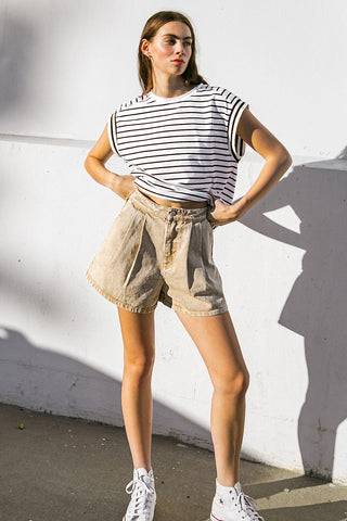 BETTER DAYS AHEAD TWILL SHORTS - By Baano