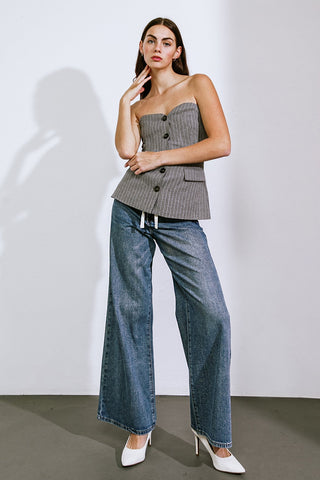 GET TO THE POINT WOVEN TOP - By Baano