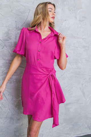 OPTIMISTIC ESSENCE WOVEN MINI DRESS - By Baano