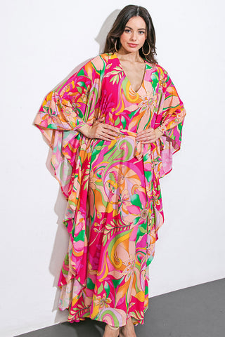 SEASIDE GIRLS WOVEN KAFTAN DRESS - By Baano