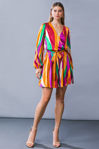 ADORABLE INTENTIONS WOVEN MINI DRESS - By Baano