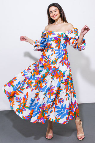 FEELING OPTIMISTIC WOVEN MIDI DRESS - By Baano