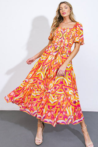 IT'S YOUR PLACE WOVEN MIDI DRESS - By Baano
