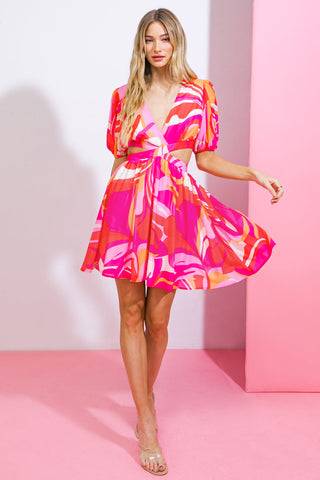 NASHVILLE SOCIAL CLUB LIGHT WOVEN MINI DRESS - By Baano