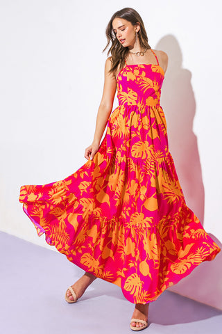 CLOSE TO YOUR HEART WOVEN MAXI DRESS - By Baano