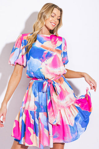 BAYSIDE BRUNCH WOVEN MINI DRESS - By Baano