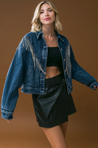 STUNNING EXCELLENCE WASHED DENIM JACKET - By Baano