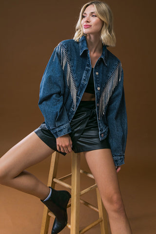 STUNNING EXCELLENCE WASHED DENIM JACKET - By Baano