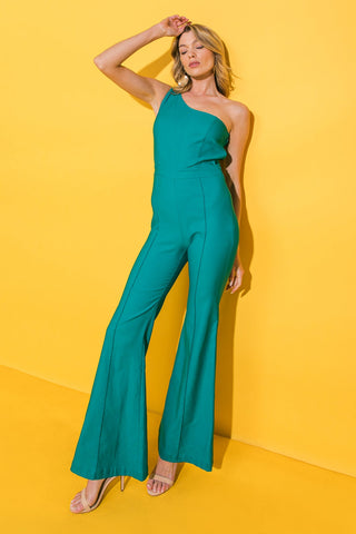 VIVID PASSION SOLID JUMPSUIT - By Baano