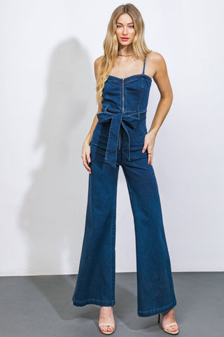 DRIFT AWAY DENIM JUMPSUIT - By Baano