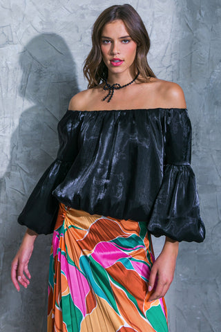 SIMPLY FAVORED WOVEN TOP - By Baano