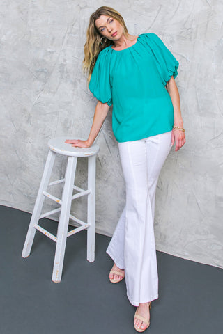 LOVED ALWAYS WOVEN TOP - By Baano