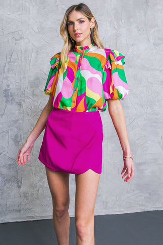 MAKE THEM PROUD WOVEN TOP - By Baano