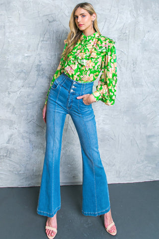 STUCK ON AN ISLAND WOVEN TOP - By Baano