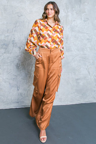 ENJOY EACH DAY WOVEN TOP - By Baano