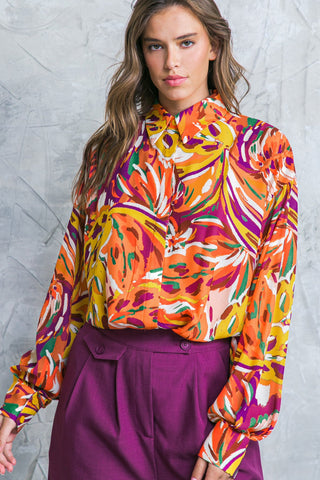 FAMOUS BEHAVIOR WOVEN TOP - By Baano