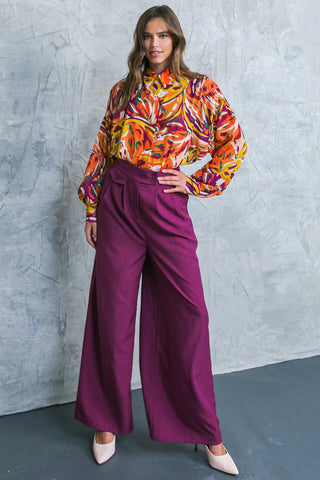 FAMOUS BEHAVIOR WOVEN TOP - By Baano