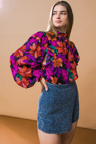 MOODY SWEETIE WOVEN TOP - By Baano