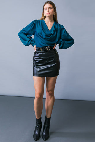 GARDEN SENSATION SATIN TOP - By Baano