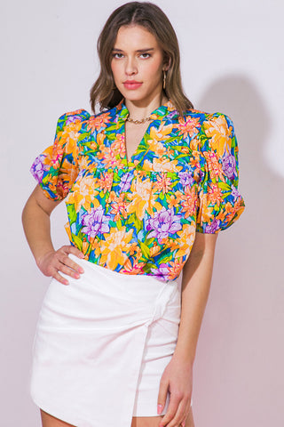 GRATEFUL LIFE WOVEN TOP - By Baano