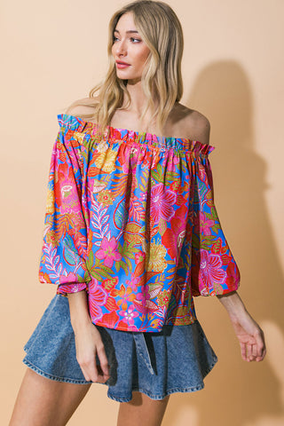 JUST WHAT I NEEDED WOVEN TOP - By Baano