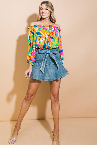 ENTERTAIN ME WOVEN TOP - By Baano