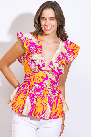 NEED A LITTLE MORE WOVEN TOP - By Baano