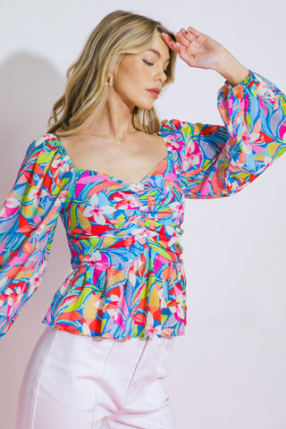 I NEVER KNEW WOVEN TOP - By Baano