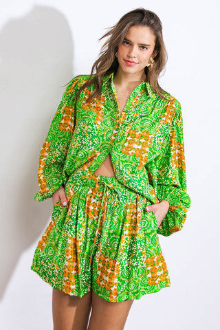 ALL OF MY LOVE WOVEN TOP - By Baano