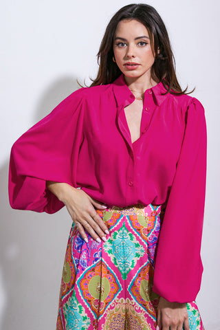 COMFORTABLE CHARM WOVEN TOP - By Baano