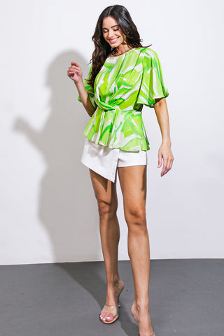 EASY TO SAY WOVEN TOP - By Baano