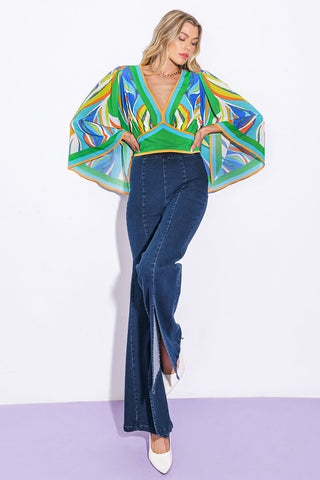 WE BELONG TOGETHER WOVEN CROP TOP - By Baano