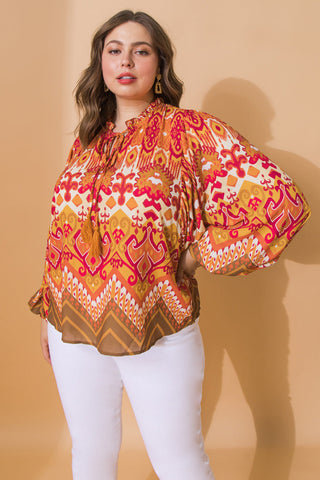 PRETTY ON POINT WOVEN TOP - By Baano