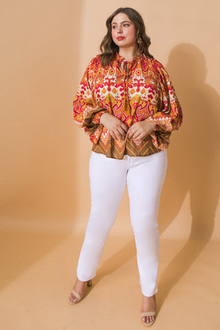 PRETTY ON POINT WOVEN TOP - By Baano