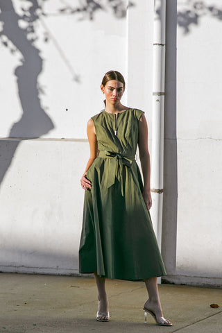 DELICATE DREAMS WOVEN MIDI DRESS - By Baano