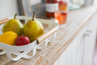 Fruit Basket - Steel + Wood - By Baano