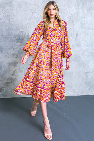 LIFETIME CELEBRATIONS WOVEN SHIRT DRESS - By Baano