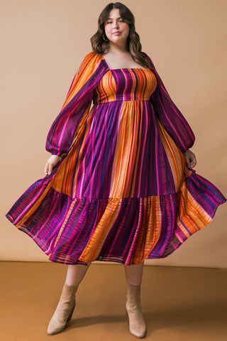 EVERYTHING YOU NEEDED WOVEN MIDI DRESS - By Baano