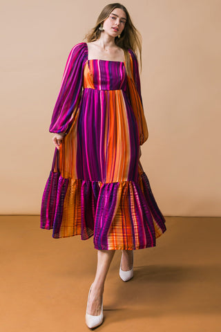 EVERYTHING YOU NEEDED WOVEN MIDI DRESS - By Baano