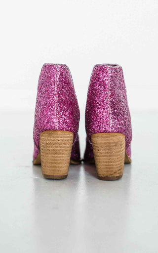 Fiera Glitter Booties in Pink