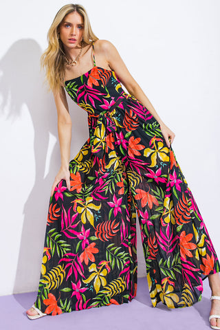 BLOSSOMING WITH JOY WOVEN JUMPSUIT - By Baano