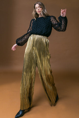 PORCH SWING KISSES WOVEN PANTS - By Baano