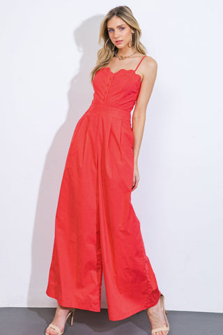 A BEAUTIFUL FEELING WOVEN JUMPSUIT - By Baano