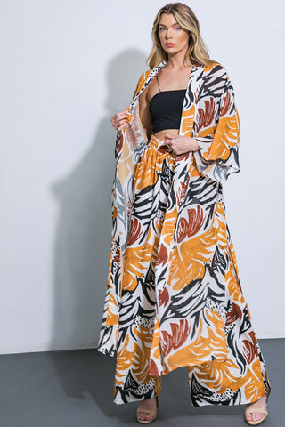 WHERE THE WIND WOVEN MIDI PANTS - By Baano